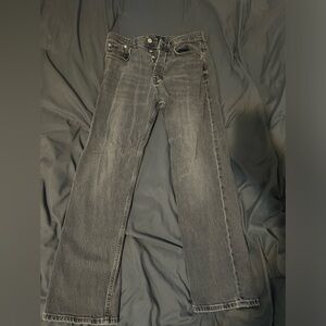 River Island Black straight jeans size 32x30